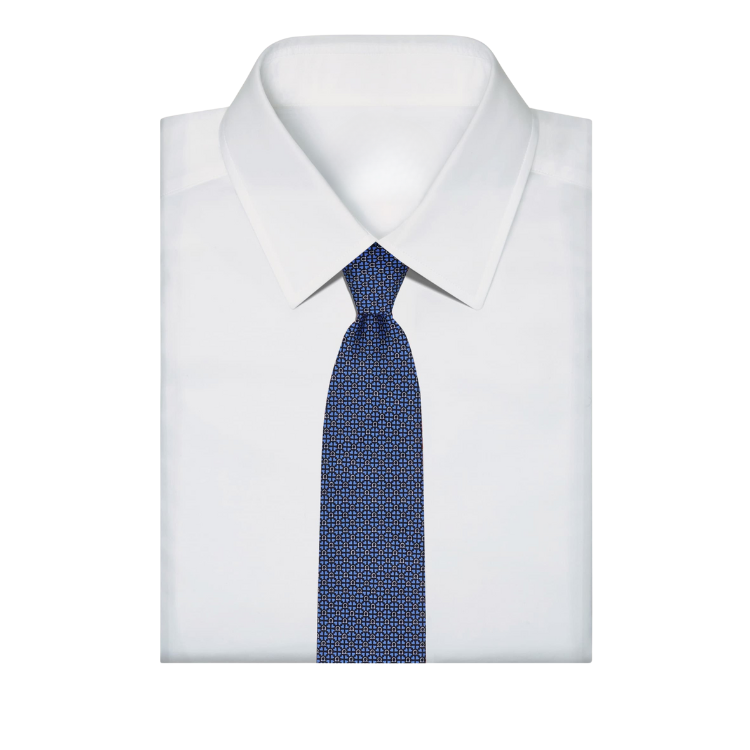 Black Yellow Brush Streetwear Brand Logo (15) Gancini & Hearts Reversible Silk Tie - Image 3