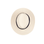 Classic Straw Fedora Hat - Image 3